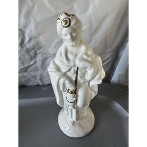 White Ceramic Nativity Wise Man Figurine Replacement Vintage